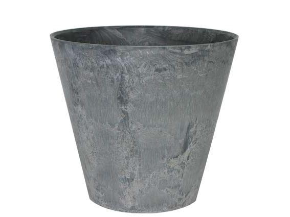 Artstone Claire Pflanztopf Grau mit Drainagesystem