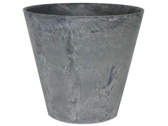 Artstone Claire Pflanztopf Grau mit Drainagesystem