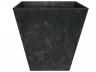 Artstone Ella Pflanztopf Schwarz mit Drainagesystem
