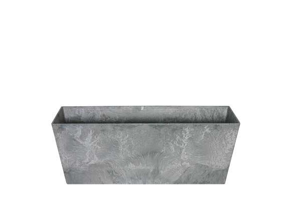 Artstone Ella Balkonkasten Grau mit Drainagesystem