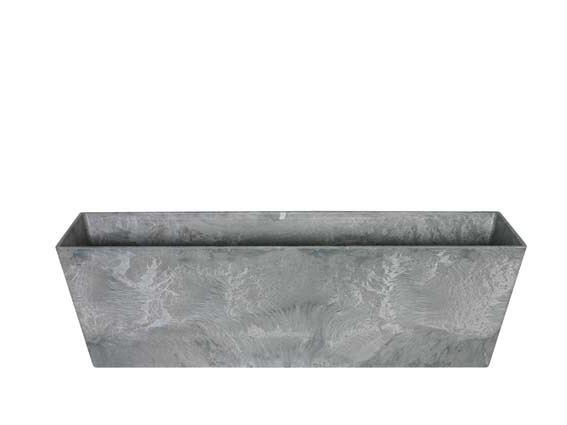 Artstone Ella Balkonkasten Grau mit Drainagesystem