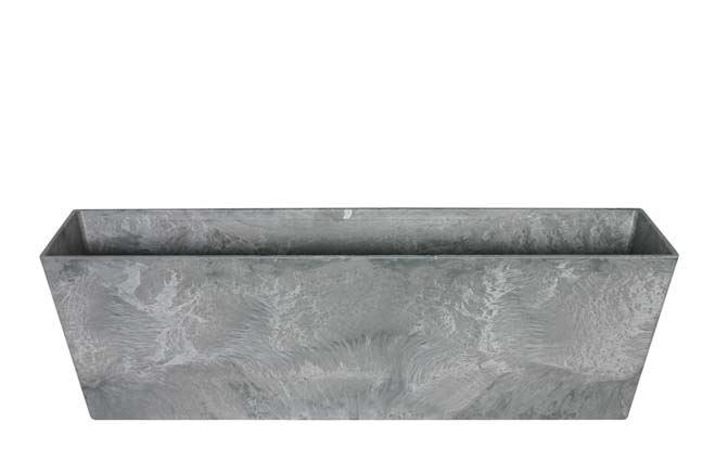 Artstone Ella Balkonkasten Grau mit Drainagesystem