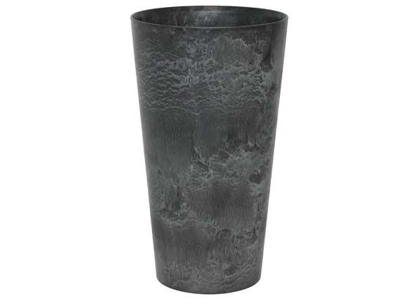 Artstone Claire Vase in Schwarz