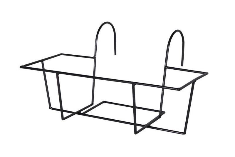 Artstone Balkonkastenhalter Amy - eckig in Schwarz 