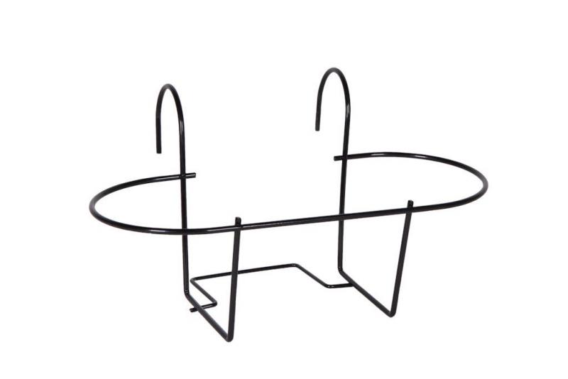 Artstone Balkonkastenhalter Amy - rund in Schwarz 