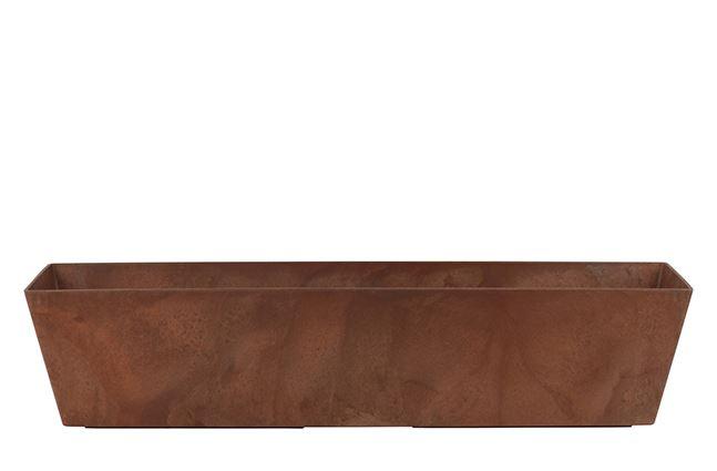 Artstone Ella Balkonkasten Braun mit Drainagesystem