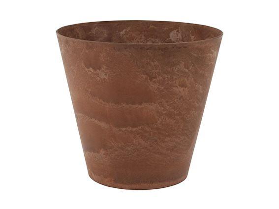 Artstone Claire Pflanztopf Braun mit Drainagesystem