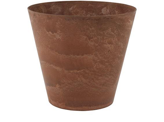 Artstone Claire Pflanztopf Braun mit Drainagesystem
