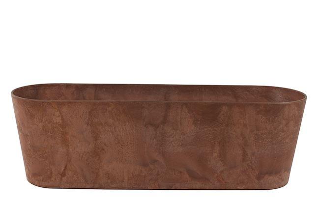 Artstone Claire Balkonkasten Braun mit Drainagesystem