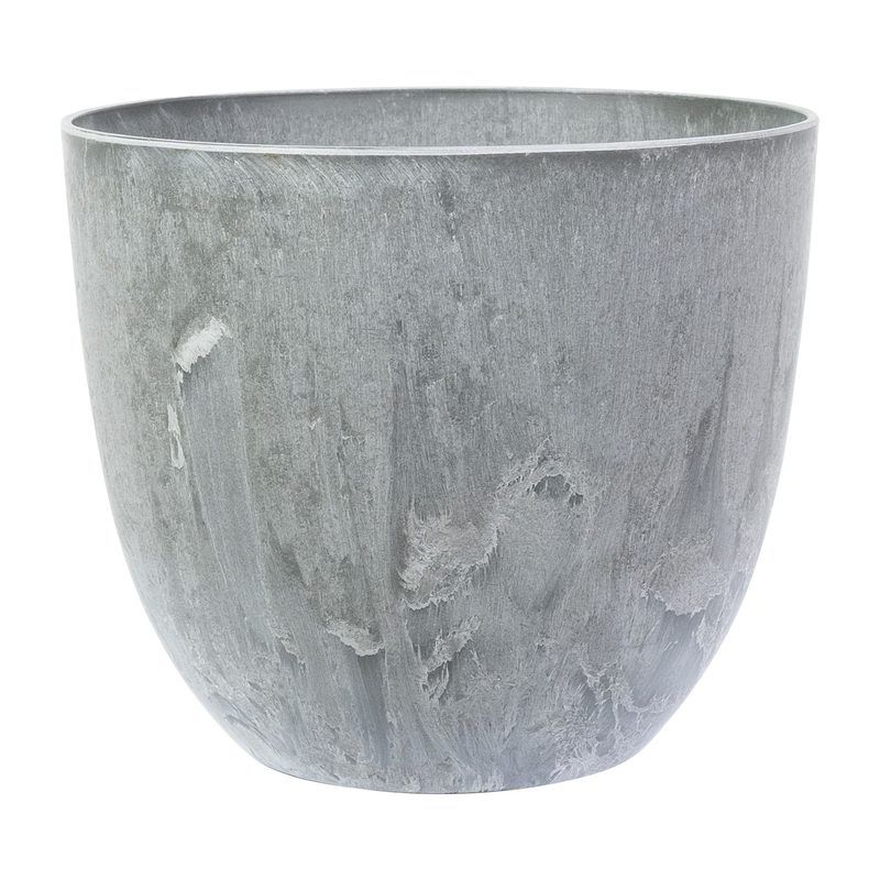 Artstone Bola Topf in Grau