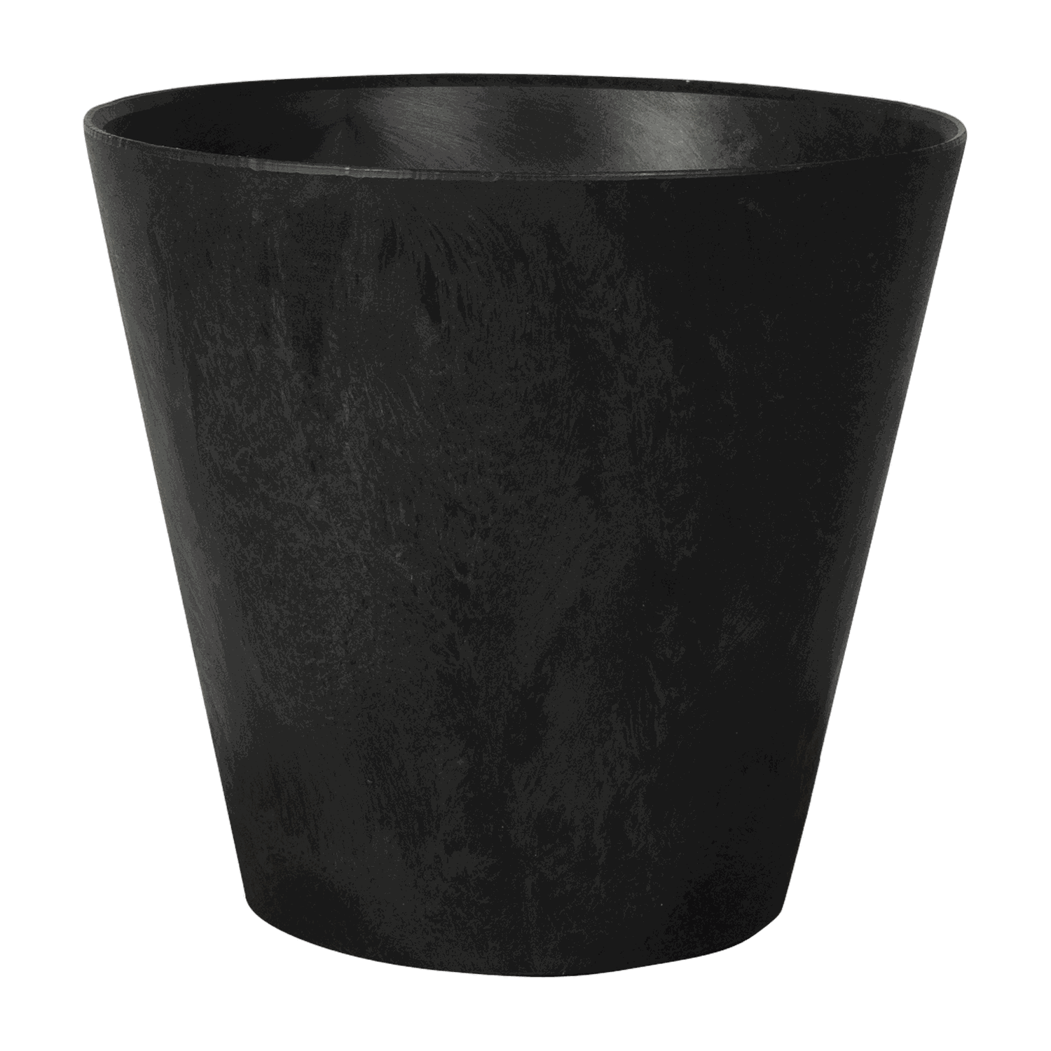 Claire Pflanztopf Schwarz, &Oslash; 22 cm, freigestellt