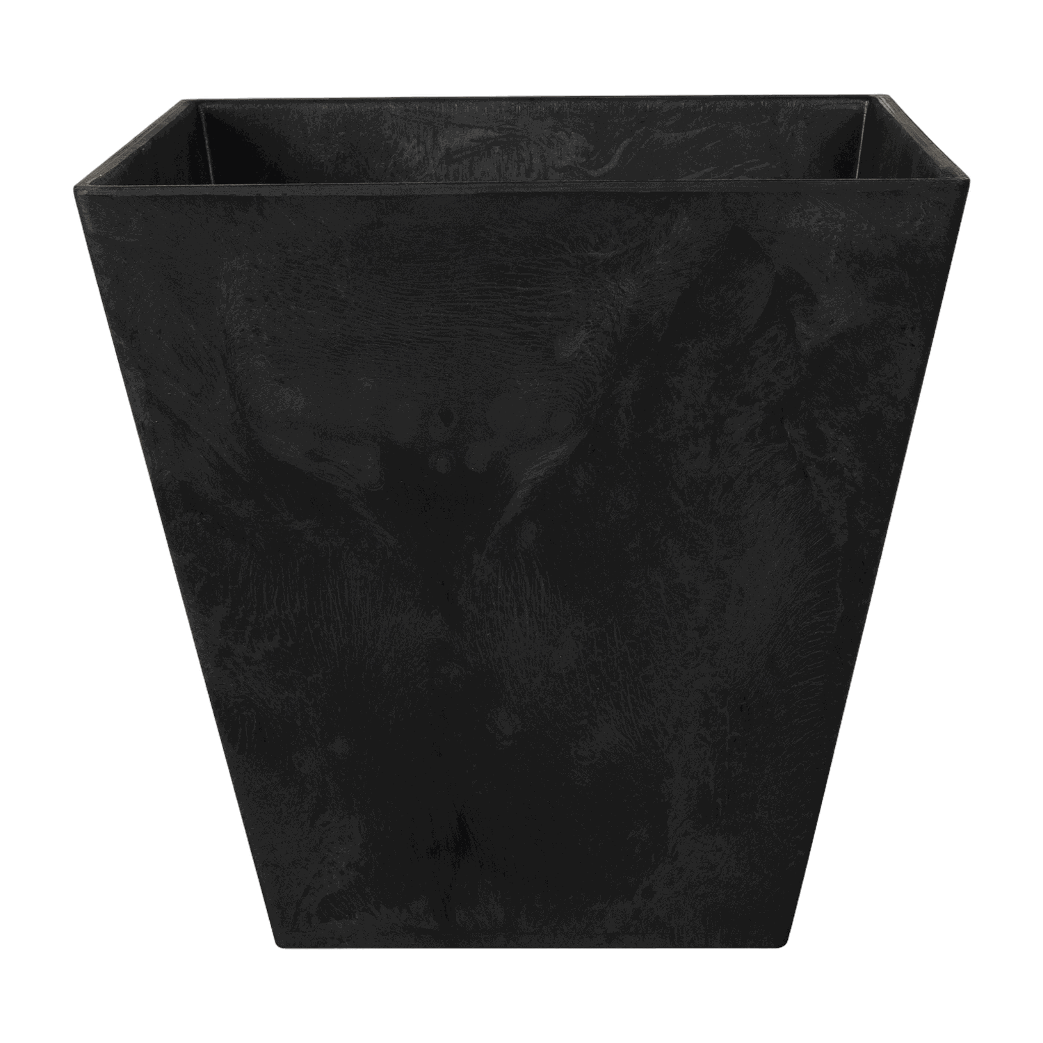 Ella Pflanztopf Schwarz, 30 x 30 cm, freigestellt