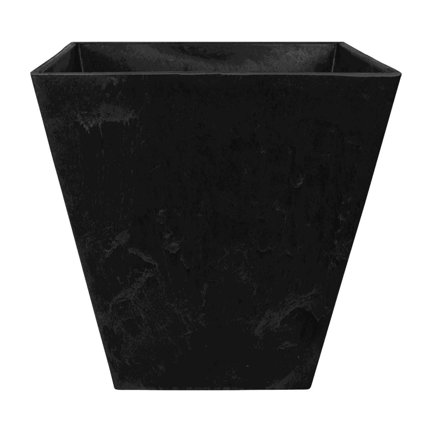 Ella Pflanztopf Schwarz, 45 x 45 cm, freigestellt