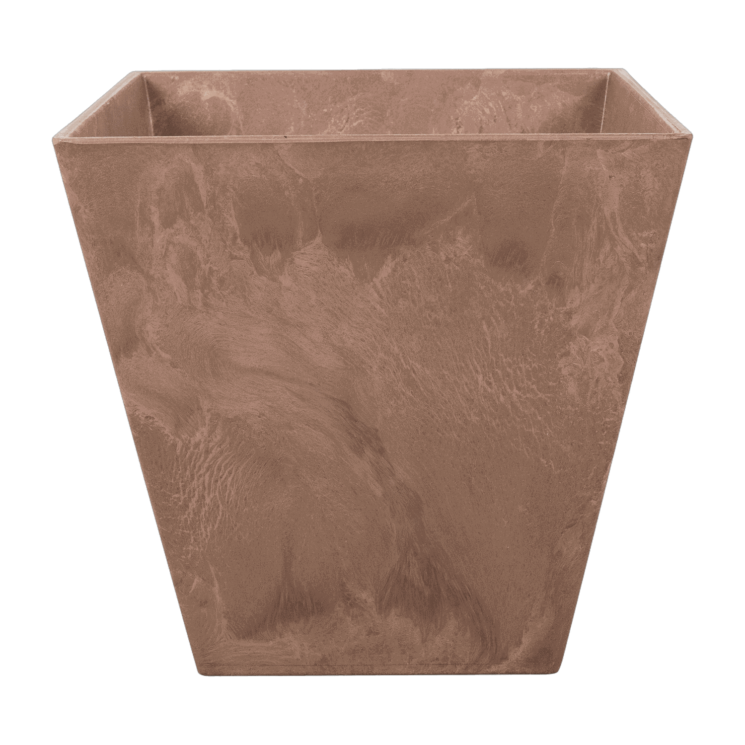 Ella Pflanztopf Braun, 30 x 30 cm, freigestellt