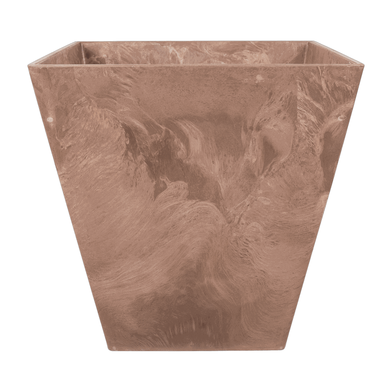Ella Pflanztopf Braun, 45 x 45 cm, freigestellt
