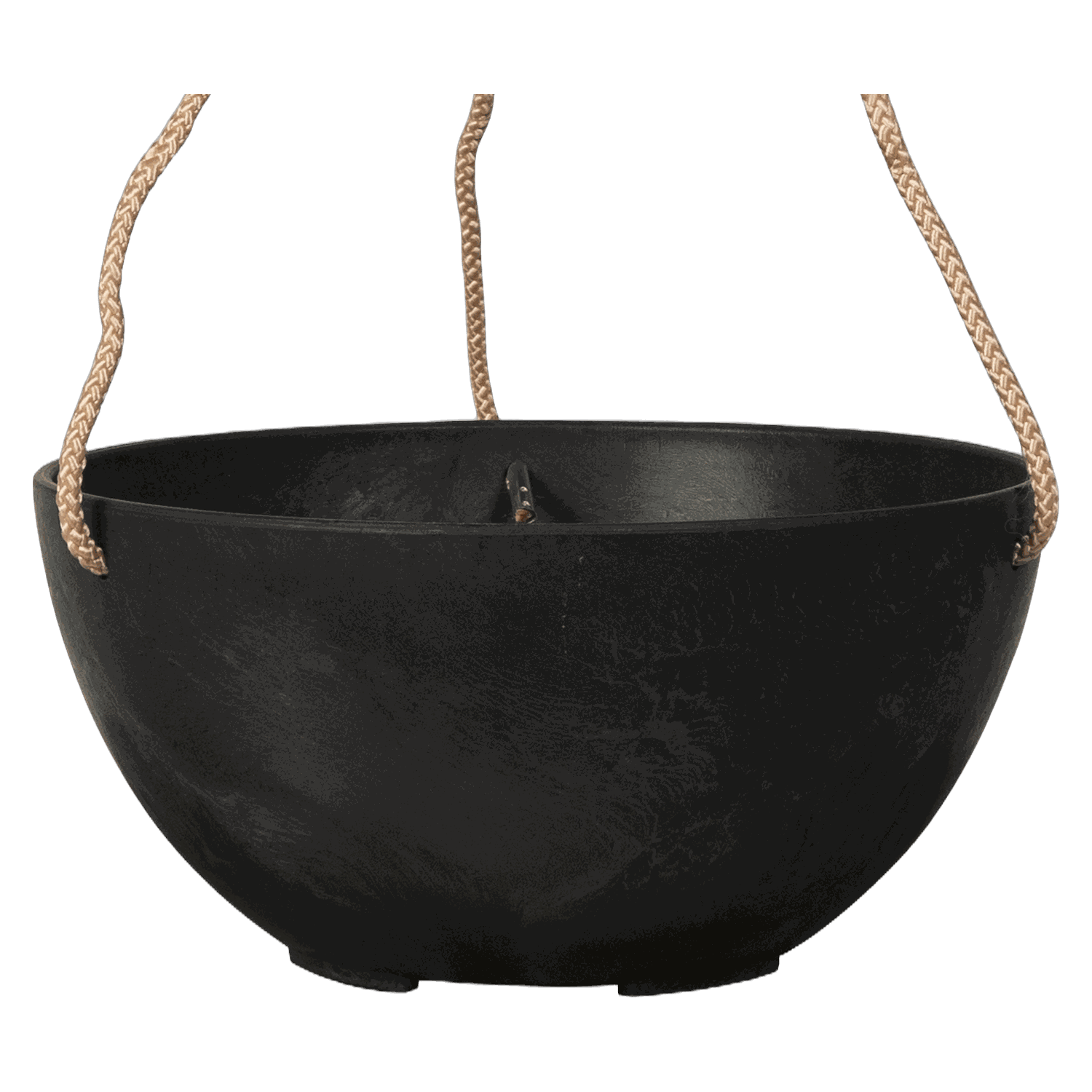 Fiona Blumenampel Schwarz, &Oslash; 25 cm, freigestellt