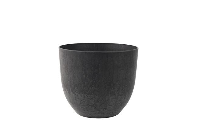 Artstone Bola Pflanztopf Schwarz 28 cm