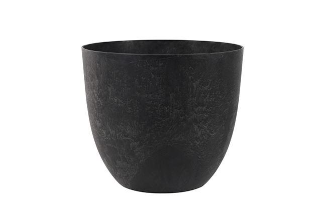 Artstone Bola Pflanztopf Schwarz 38 cm