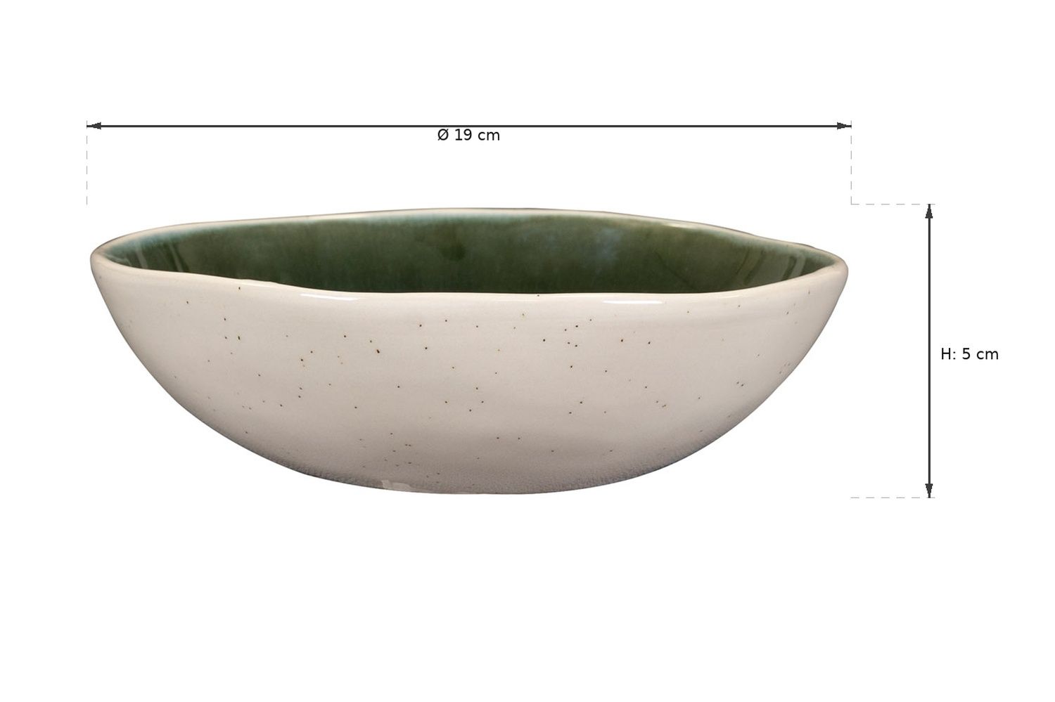 Ma&szlig;zeichnung: Savannah Twilight Suppenteller, Ø 19 cm, &Oslash; 19 cm, 5 cm hoch