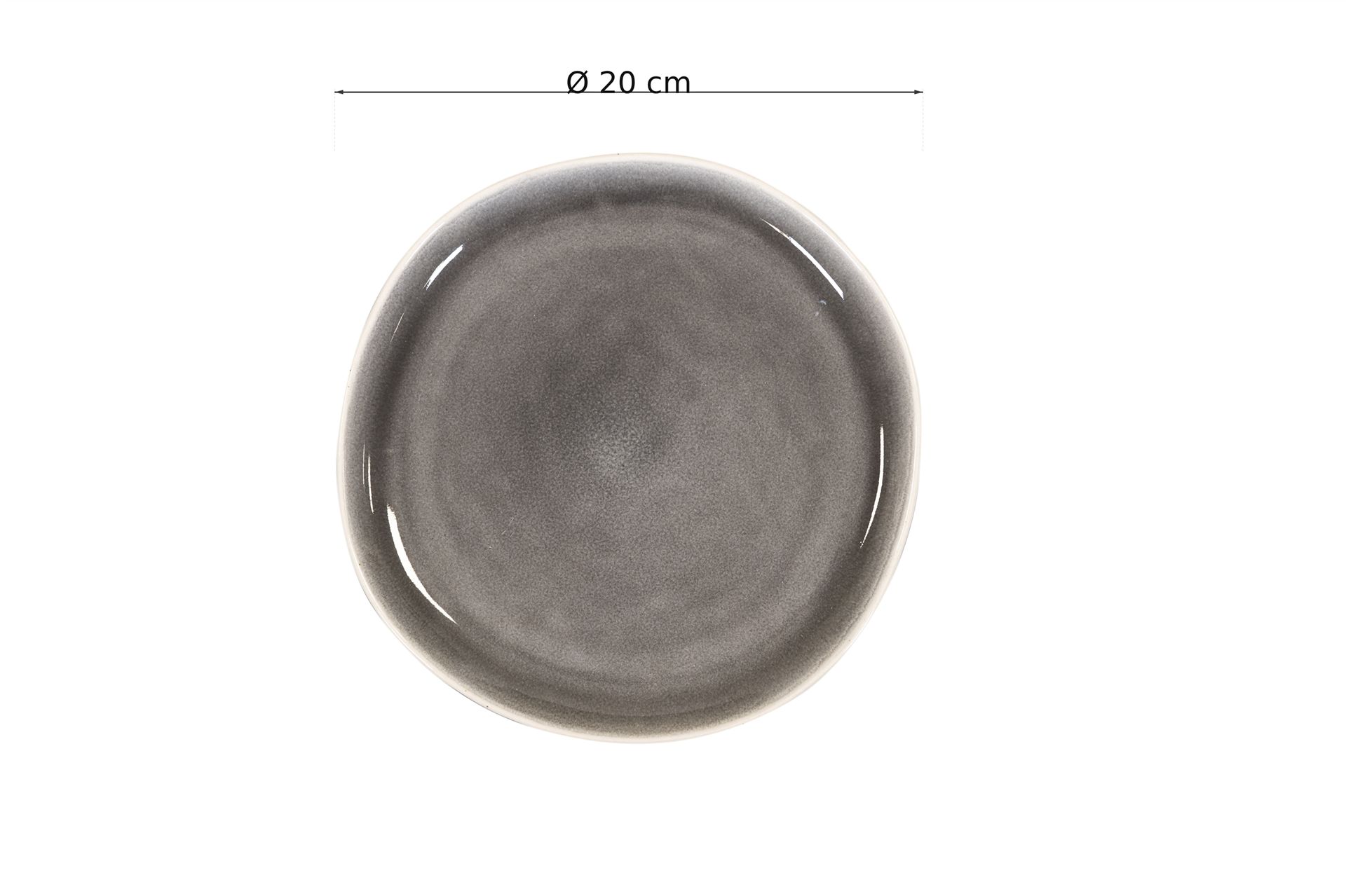 Ma&szlig;zeichnung: Savannah Shadow Frühstücksteller, Ø 20 cm, &Oslash; 20 cm, 2 cm hoch