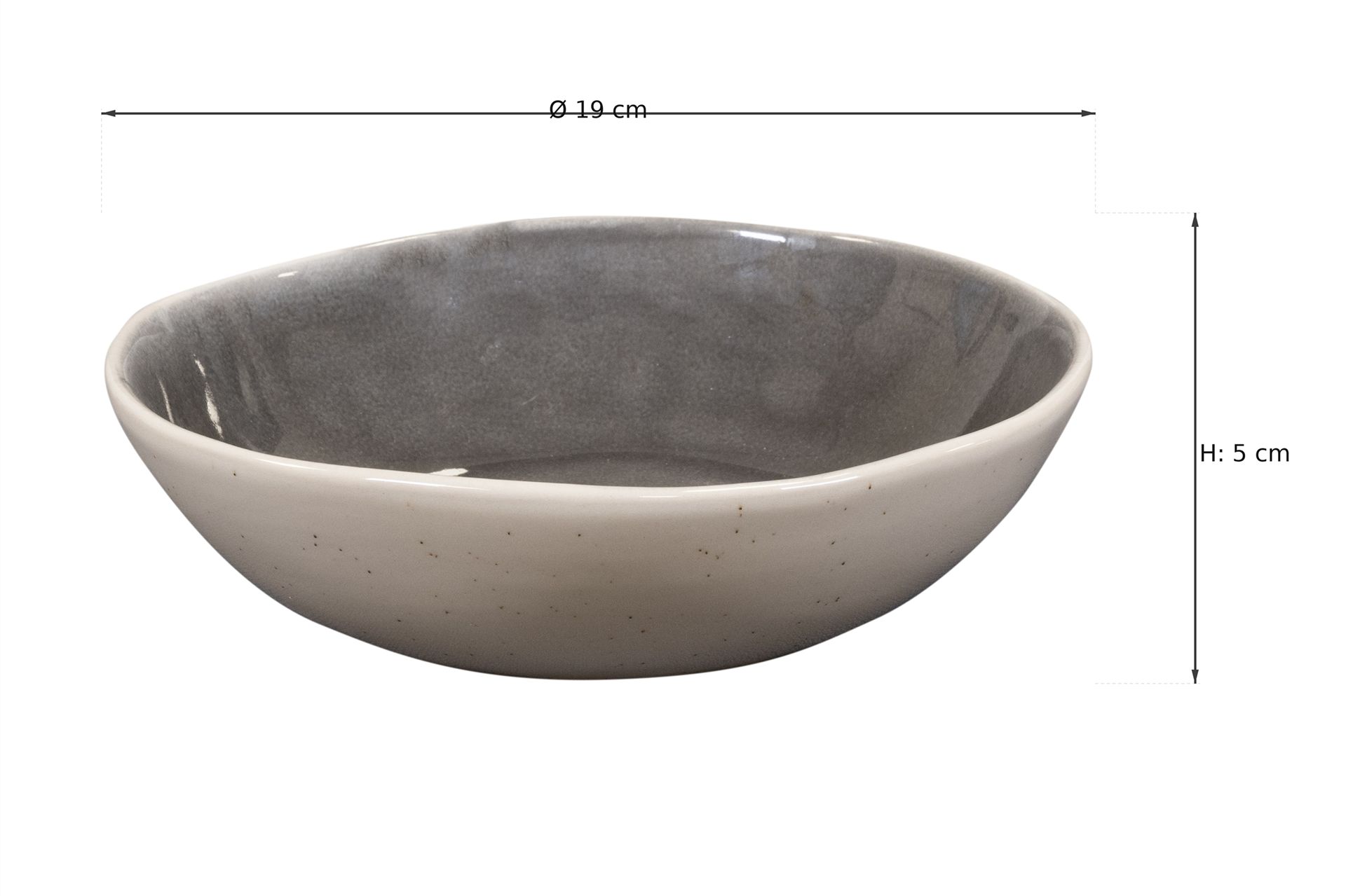 Ma&szlig;zeichnung: Savannah Shadow Suppenteller, Ø 19 cm, &Oslash; 19 cm, 5 cm hoch