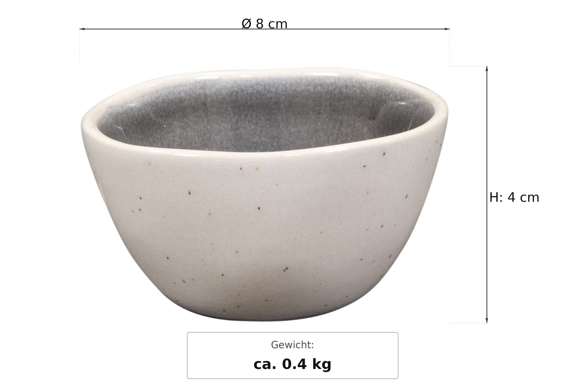 Ma&szlig;zeichnung: Savannah Shadow Schale klein, Ø 8 cm, &Oslash; 8 cm, 4 cm hoch