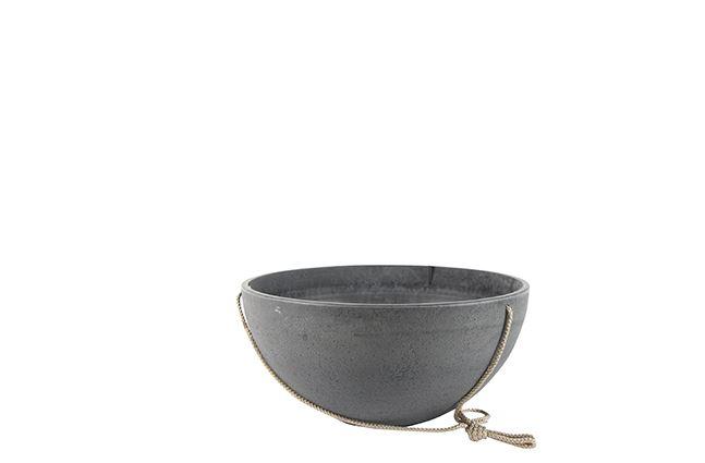 Cera-Mix Nova Blumenampel in Betonoptik - grau