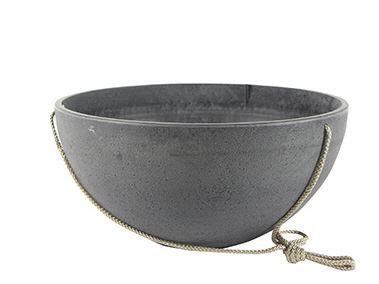Cera-Mix Nova Blumenampel in Betonoptik - grau