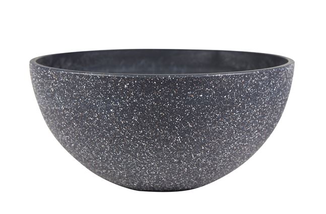Schale Nova in Terrazzoschwarz