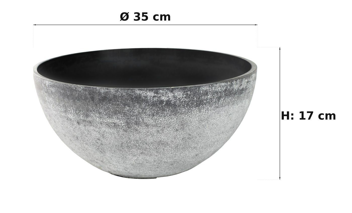 Ma&szlig;bild: Nova Pflanzschale Concrete, &Oslash; 35 cm, 17 cm hoch