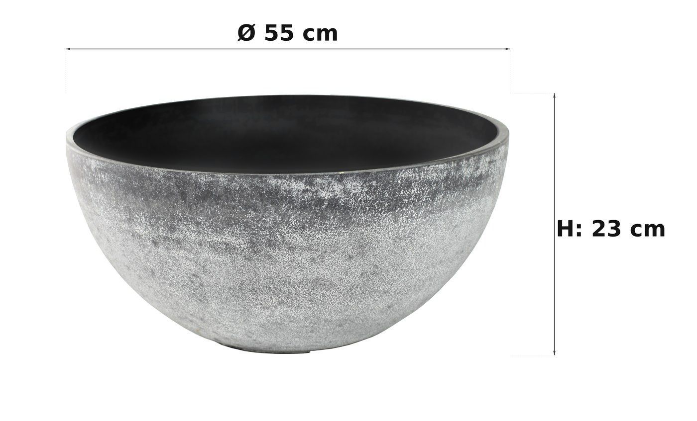 Ma&szlig;bild: Nova Pflanzschale Concrete, &Oslash; 55 cm, 23 cm hoch