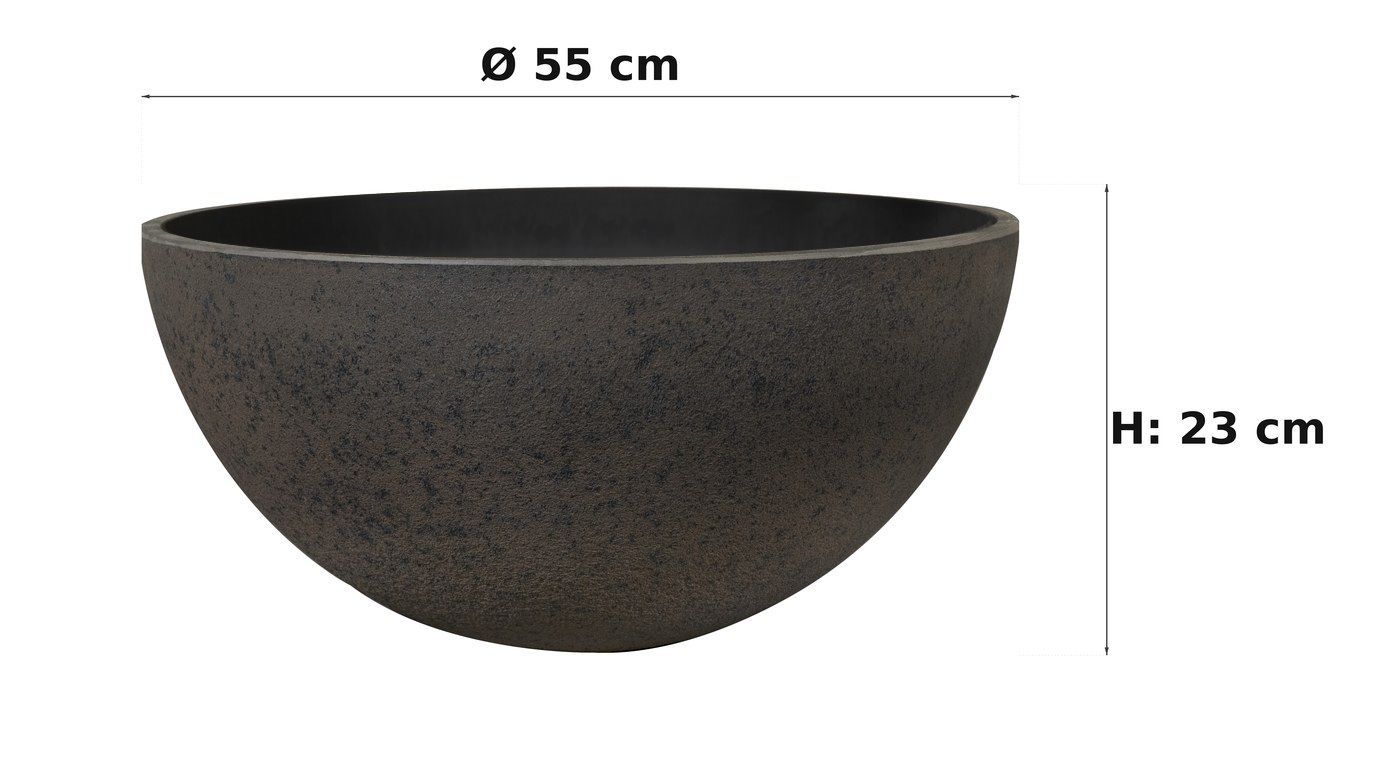 Ma&szlig;bild: Nova Pflanzschale Stone, &Oslash; 55 cm, 23 cm hoch